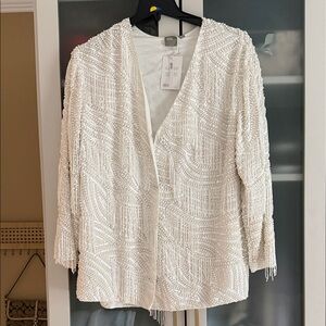 ASOS fully beaded JACKET / TOP size 8